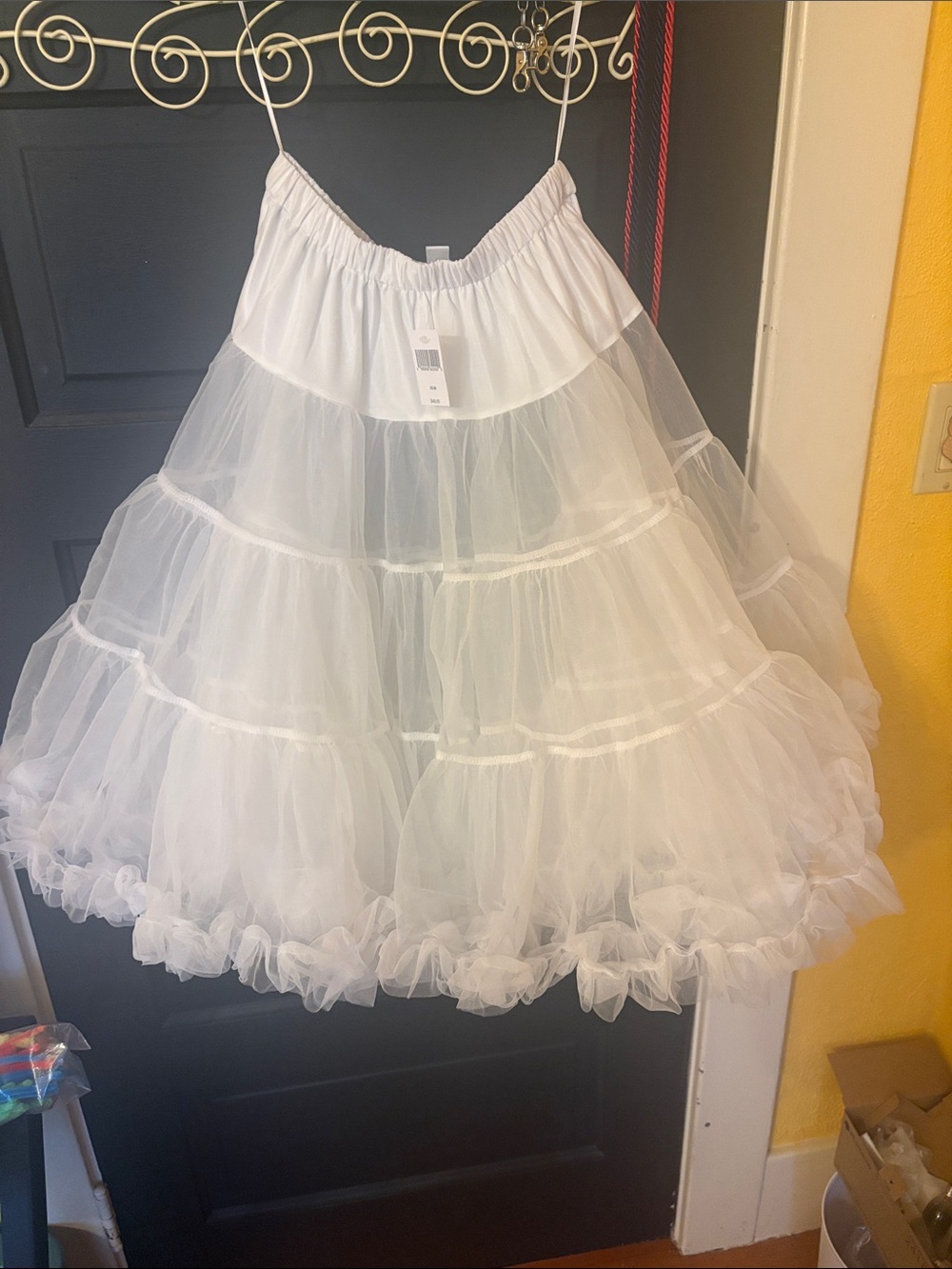 Disney White Layered Tulle Petticoat Skirt